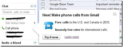 Google free call service to the sus and UK