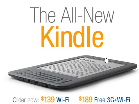 all new kindle 3f wifi 139 and 189