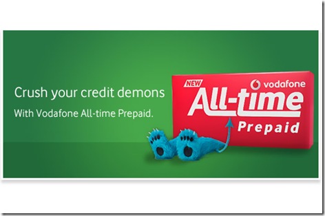 vodafone all time pre paid plan infinite plan