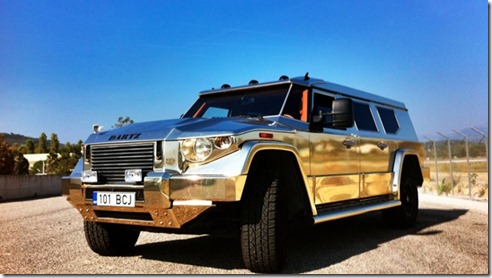 dartz aladeen edition prombron gold luxury armoured vehicle