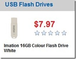 office works Imation 16GB Colour Flash Drive White