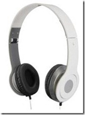 Audiosonic Foldable Headphones - White