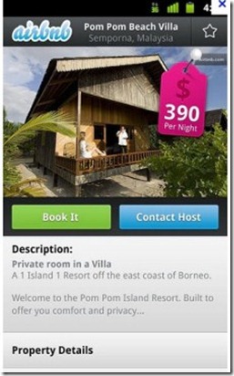apps for IOS and android airbnb