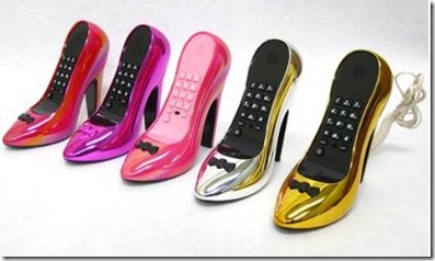 colourful shoe phones
