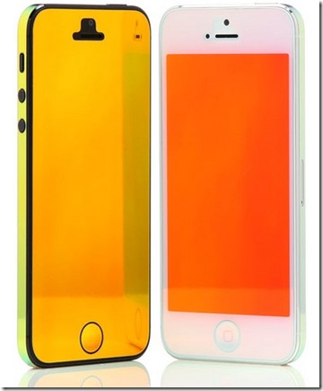 Iridescent color changing Skin for smartphones